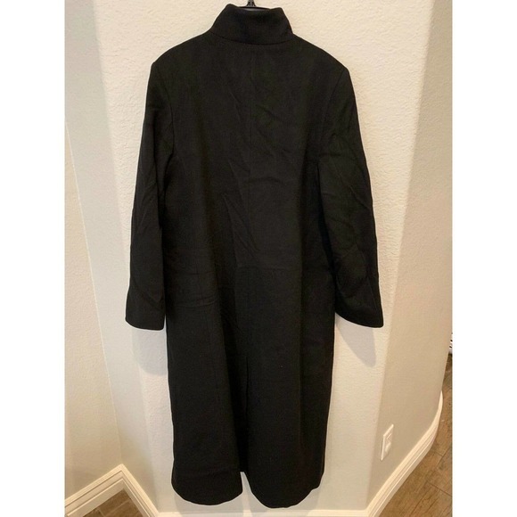 Fleurette Stand Collar Wool Blend Coat (14) - Picture 4 of 6